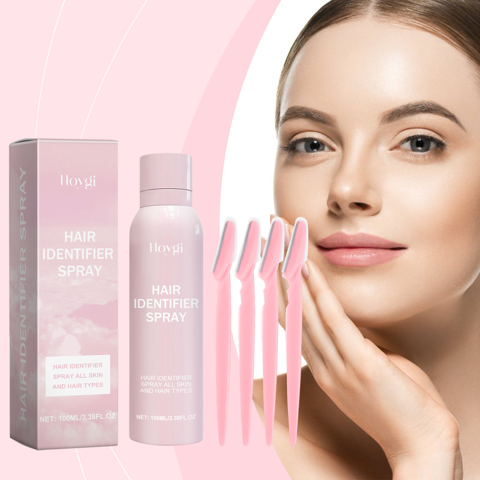 Eu Cpsr Hoygi Facial Hair Removal Spray Gentle Ingredients Cleans Facial Skin Portable Hair Removal Spray