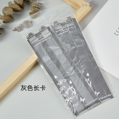 [Full] 1.5CM wide steel buckle widened high-grade steel buckle crystal transparent invisible frosted transparent shoulder strap