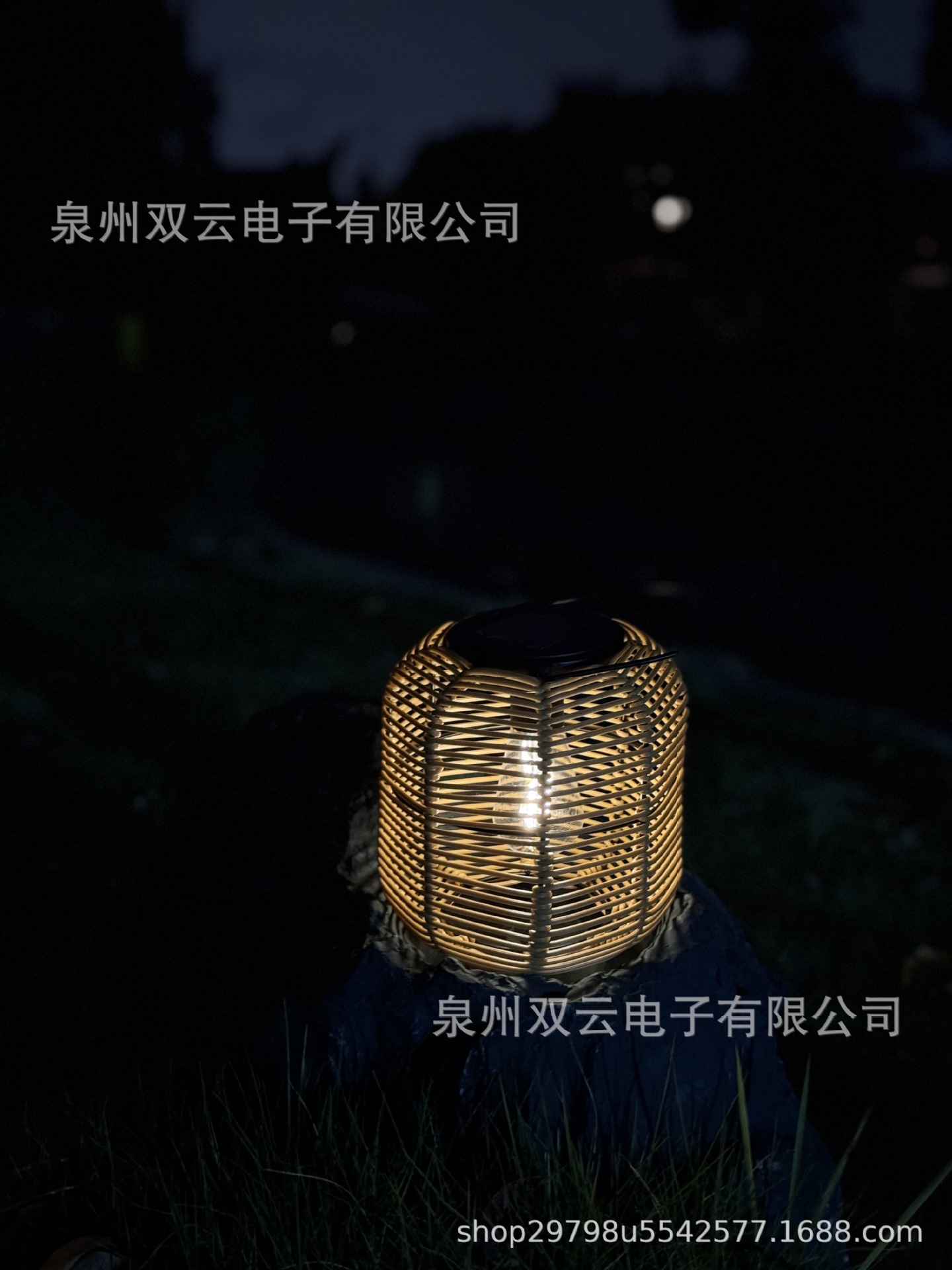 등나무 매달린 램프(촘촘하게 짜여진 8면) 텅스텐 필라멘트 전구