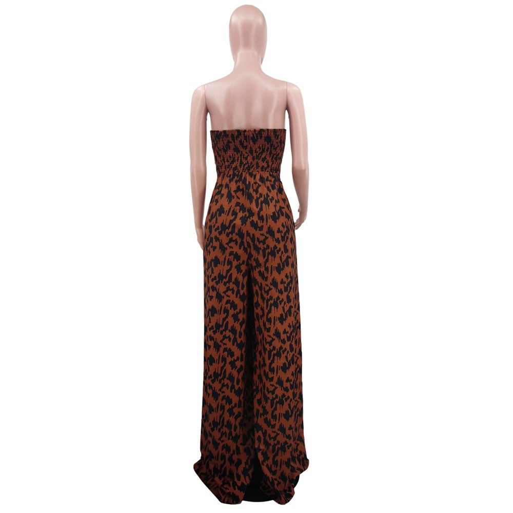 Ferien Streifen Leopard Polyester Overalls display picture 30