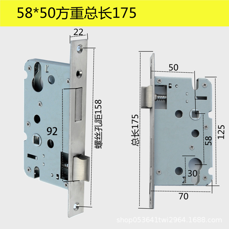 屋内ロックシリンダー磁気自吸式ロック本体 5058 シリーズベアリングルーム寝室ハンドル 5845 サイレントロック|undefined