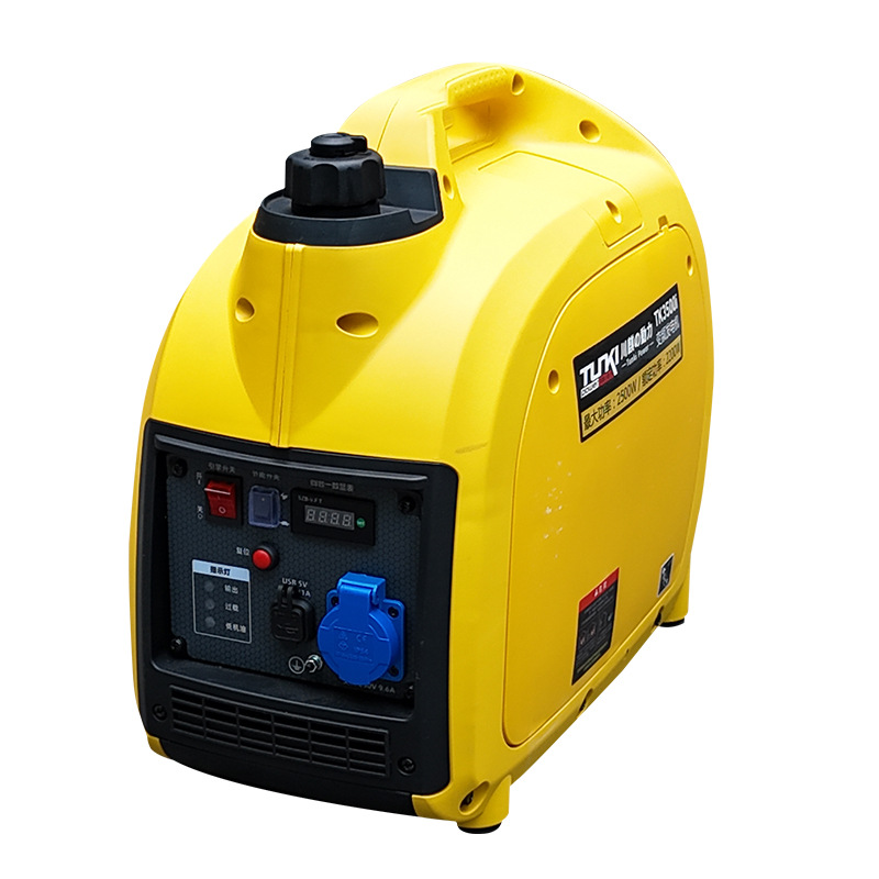 Small Silent Gasoline Generator 220V Household Mini 2Kw Outdoor Convenient for Street Vending, Rv Camping, Electric Start