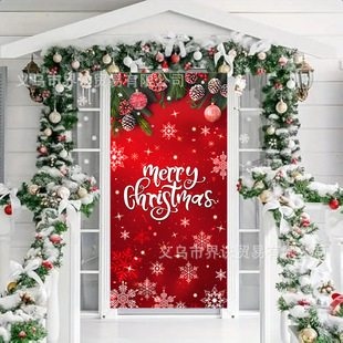 New Christmas Creative Santa Claus Decoration Background Cloth Suitable for Holiday Party and Family Gathering Decoration