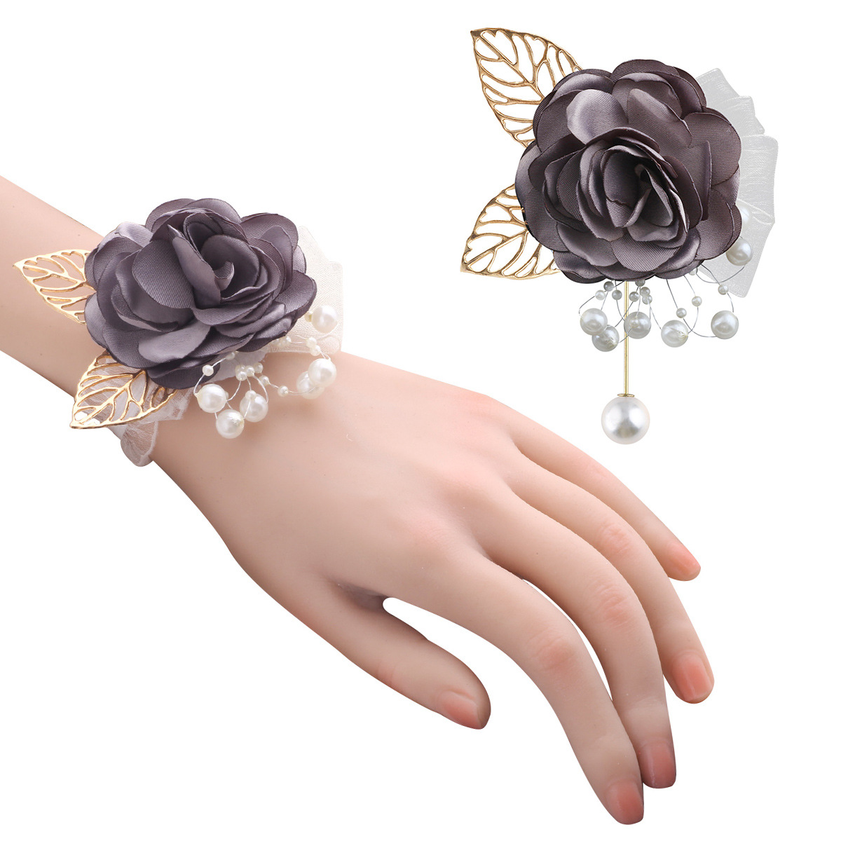 灰色手腕花+金珍胸花.jpg