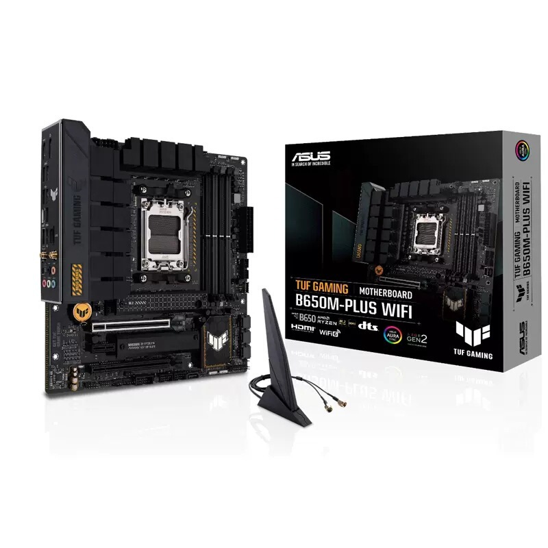 ASUS TUF GAMING B650M-PLUS WIFI Heavy Gunner Motherboard for CPU AMD 7700X