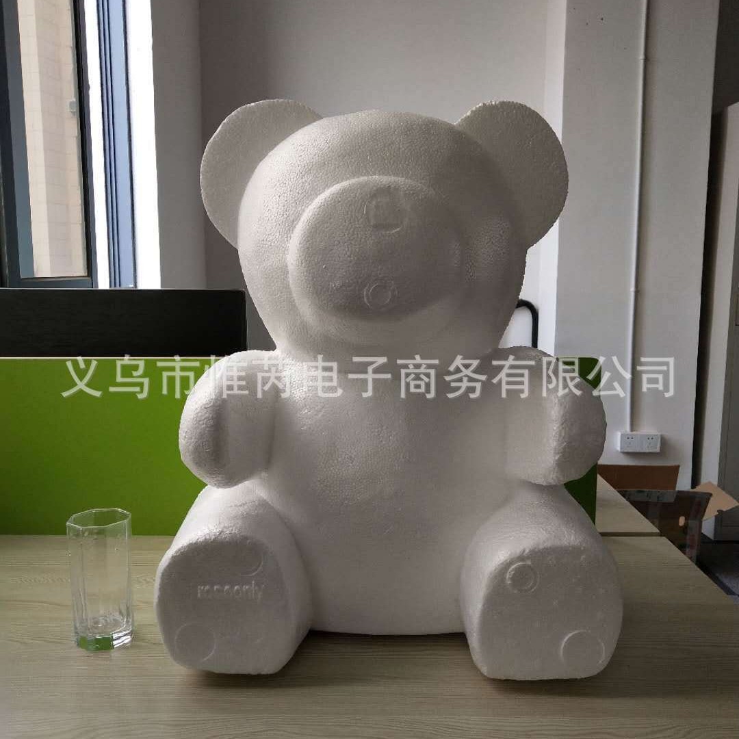 Oso Rosa molde oso modelo embrión blanco Qixi Día de San Valentín EPS Poli Dragón blanco espuma oso Clavel