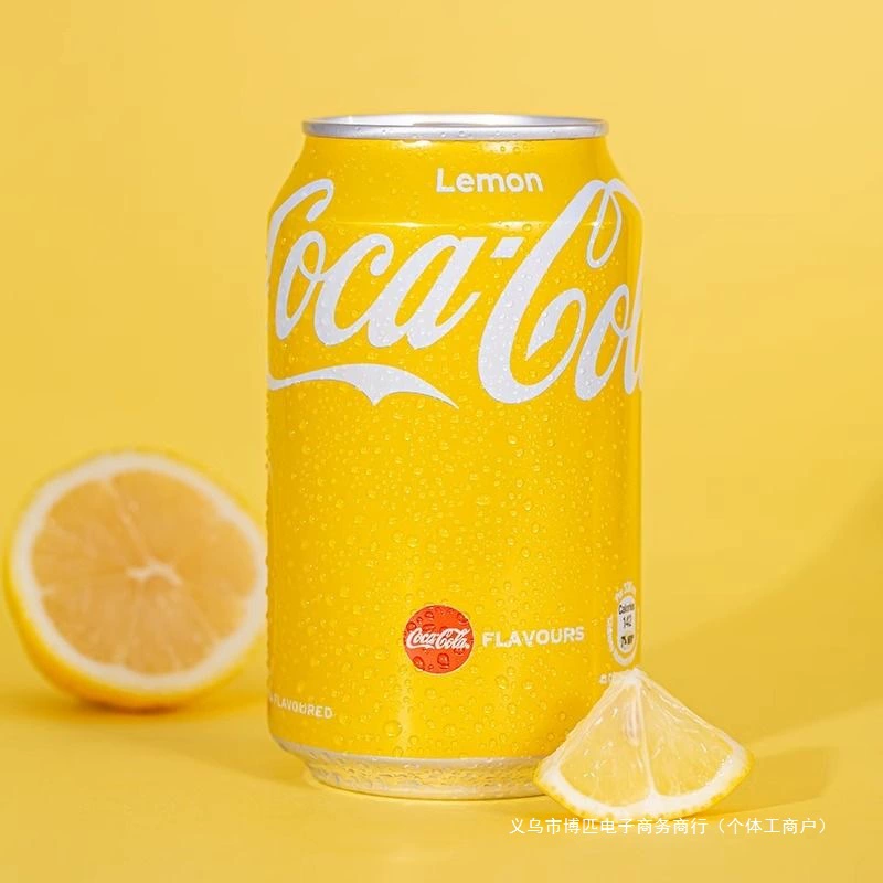 Газированный напиток (Coca-Cola) со вкусом лимона — Гонконг, банка 330 мл