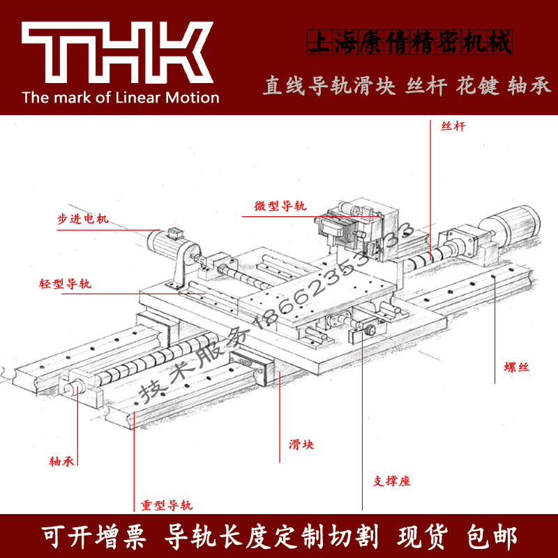 现货THK滚珠丝杠丝杆BNK DIK BTK BIF BNF MDK WTF BLK BNT MBFDK