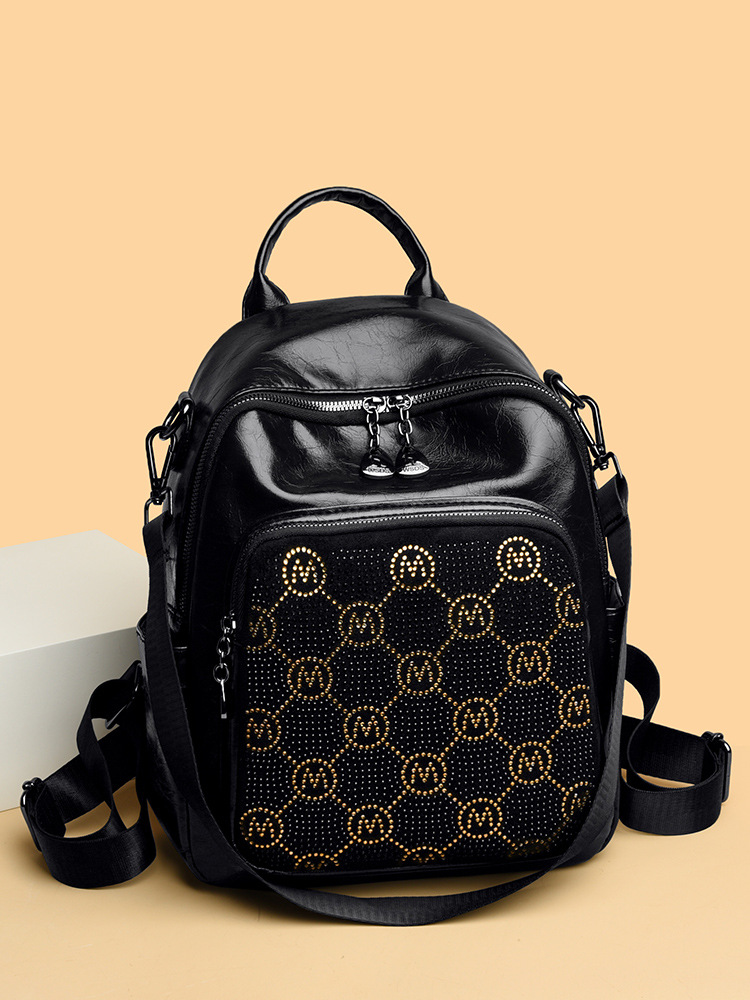Hot-Selling Rhinestone Backpack for Women, New Casual Outdoor Travel Backpack, Large Capacity School Bag, Women's Backpack