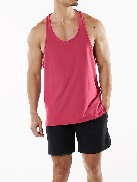 Wholesale Men's Basic Solid Color Sleeveless Men's T-shirt display picture 20