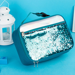 Amazon New Fashion Outdoor Handheld Sparkling Lunch Bag Modern Minimalist Portable Insulated Picnic Meal Box Bag