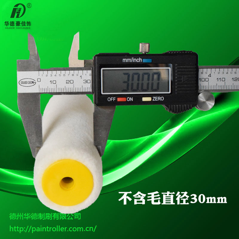 Cepillo de rodillo de lana real 30/40 de 4 pulgadas, pelo corto, pelo fino, 10 cm, cepillado y trazado, pintura en negrita