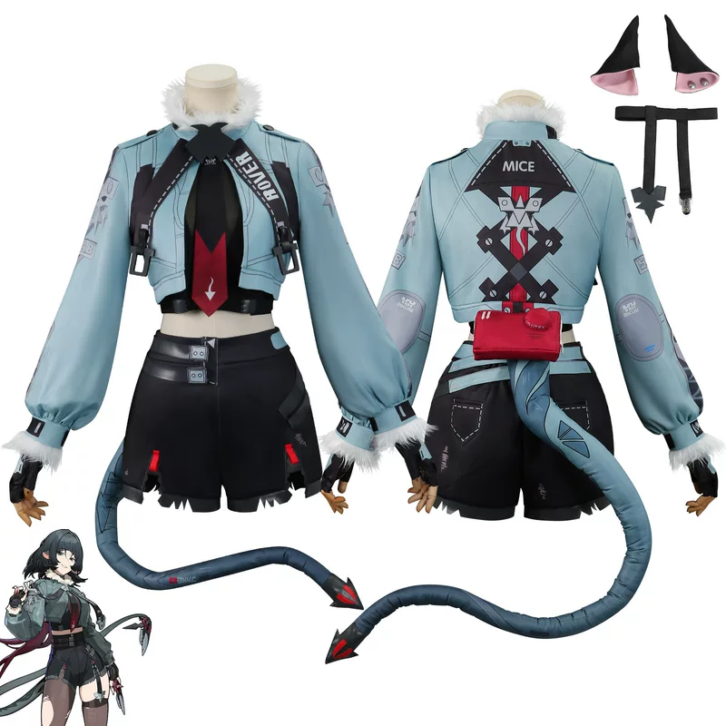 Новый Silu Jue District Zero Jiandu Cos служение Криминалистическая служебная группа Rat Girl Cosplay одежда двухмерная анимация сервер