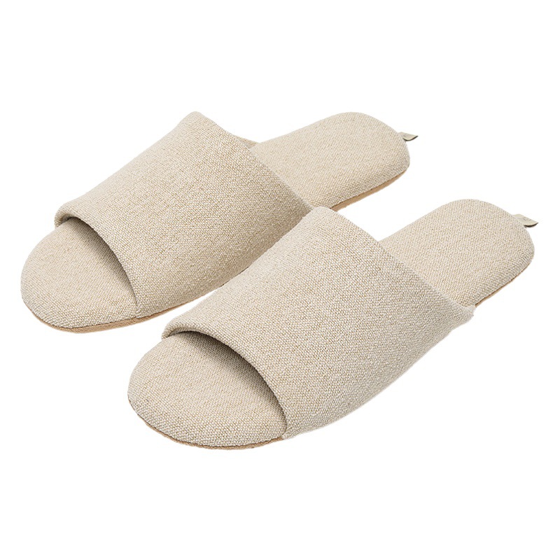 Moklin Japanese mute opening slippers soft bottom silent spring and summer indoor home linen wood floor breathable wholesale
