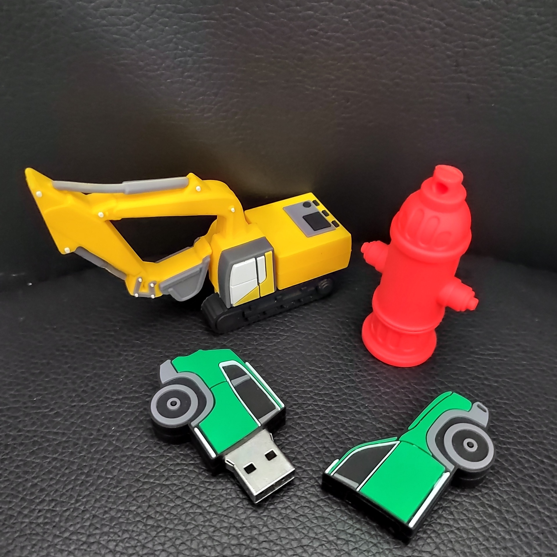 Memoria Flash USB con Diseño de Bomberos de PVC, Portátil, para Almacenamiento de Datos y Regalos