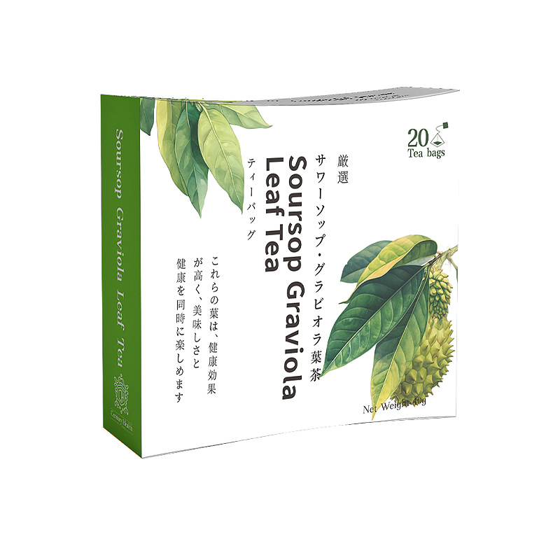 Soursop Graviola 잎 차 가시 열매 잎 차