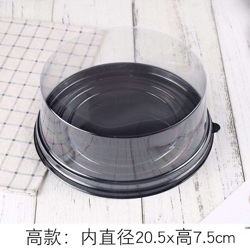 6 pulgadas 8 pulgadas redonda de plástico transparente de 4 pulgadas cumpleaños antiguo Qifeng 1000 queso pastel caja de mousse