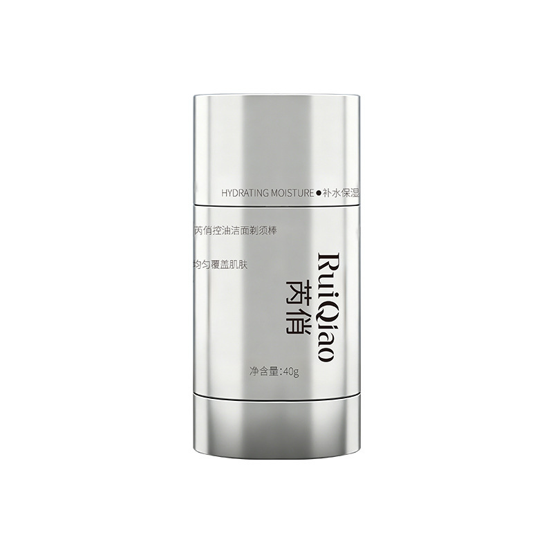 Barito de afeitar controlador de aceite para hombres, crema de afeitar sólida portátil, limpieza facial refrescante, cuidado de la piel suavizante para la barba image 6