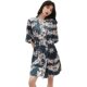 -Jin Nightgown Women's Summer Pajamas Bathrobe Cardigan Coat Robe Style Coat Ice Silk Nightgown