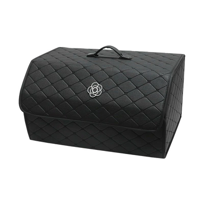 Car trunk storage box: Car storage bag/box - camellia-black-storage-box-extra-large