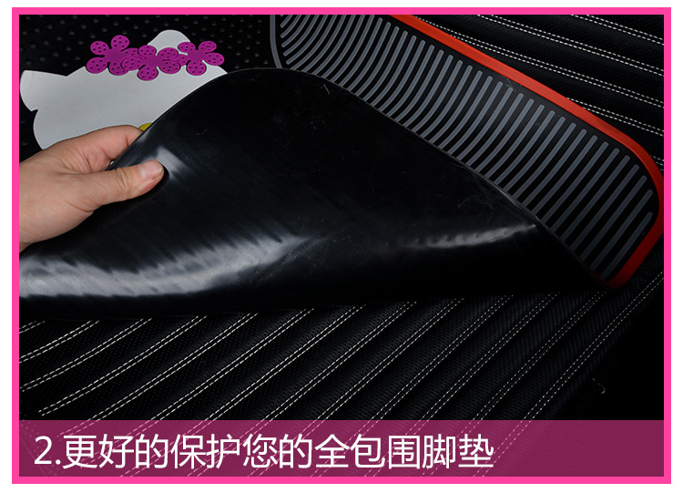 General Motors Car Floor Mats with Steering Wheel Cover, Cross-Border Trade Floor Mats, Trendy Brand Series General Car Mats