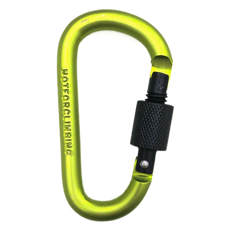 D-tipo mosquetón de alta calidad negrita 8CM con cerradura rápida colgante tuerca hebilla colgante hebilla de aleación de aluminio mochila hebilla