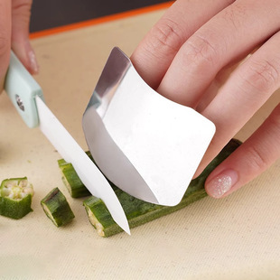 Cutting Vegetable Hand Guard Stainless Steel Finger Guard Finger Guard Kitchen Meat Cutting Finger Guard Anti-cutting Artifact