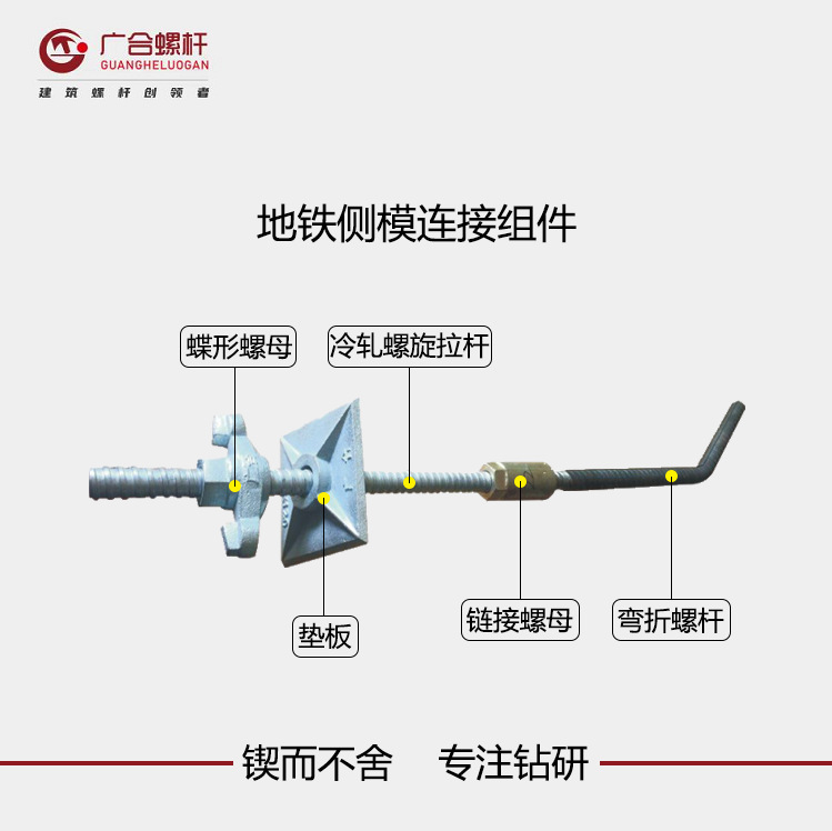 地铁侧模连接组件模板拉杆工地建筑抗震支架钢筋套筒预埋套筒批发