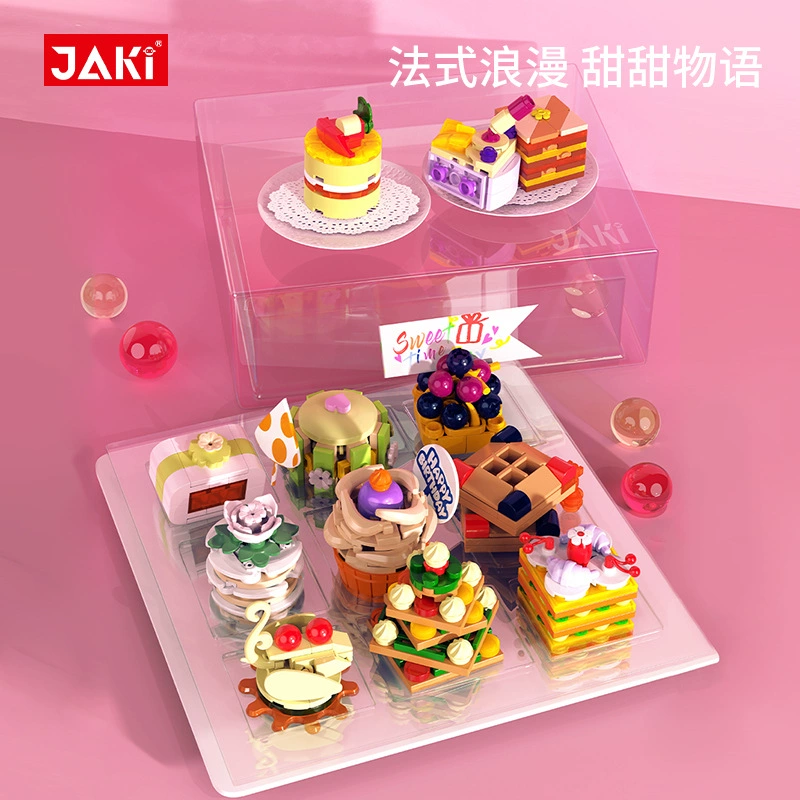 Jiaqi JK5618-30 Sweet Story: украшения для полуденного чайного торта, конструктор из деталей для детской сборки, игрушка-подарок для девочек