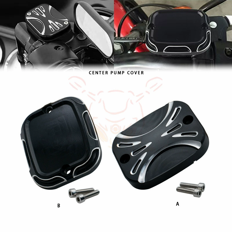 Аксессуары для модификации мотоцикла Harley Road King Softail Dyna, алюминиевая крышка тормозного насоса с ЧПУ, крышка масляной чашки головки блока цилиндров