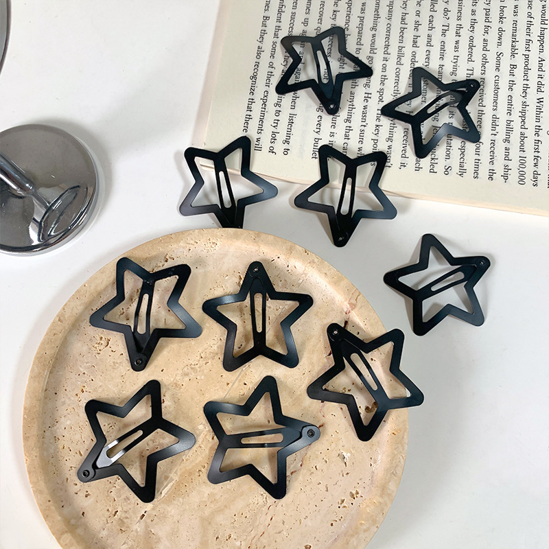 320g Weight Hair Clip Hair Accessories Type 1 Piece Quantity Daily Occasion Alloy Material Star Pattern Women's Gender Plating, Hollow Out Design Simple Style Style Women's Simple Style Star Alloy Plating Hollow Out Hair Clip 无