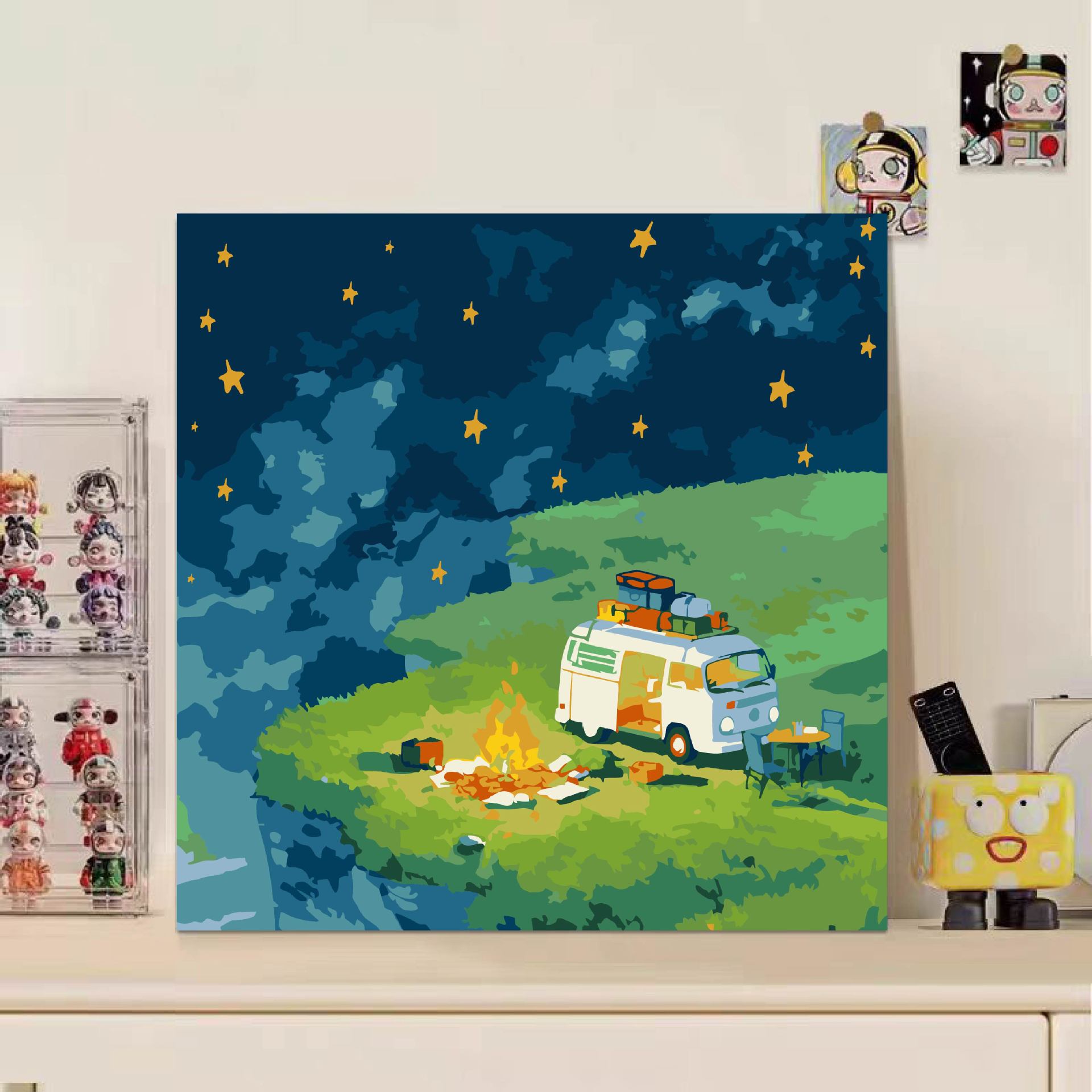 Niños didiy pintura digital acrílico relleno de pintura de dibujos animados pintura de pintura a mano 20 * 20