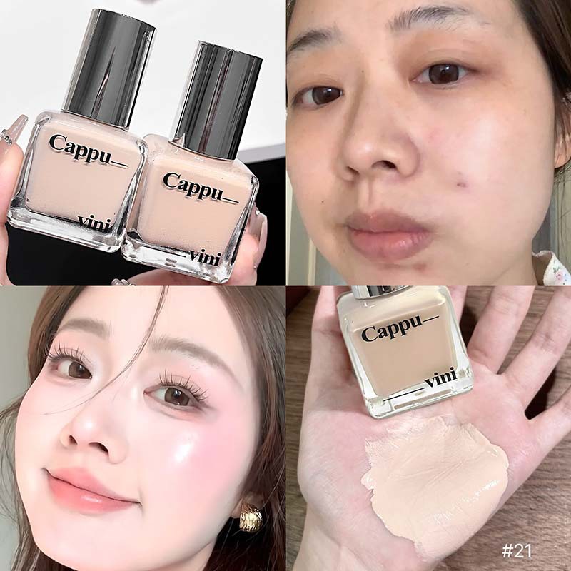 Cappuccino Clear Bare Skin Foundation Liquid Mist Face Mat Cream Color Maquillaje de belleza transfronteriza coreana