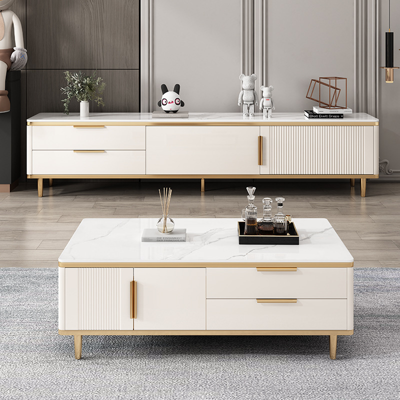 SG8806#大小圆电视柜简约现代茶几电视机柜组合小户型客厅全实