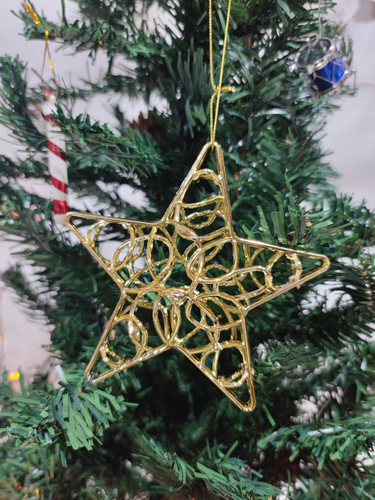 New Christmas decorations, iron pendants, Christmas tree, five-pointed star, bell, snowman, deer, Christmas ornaments