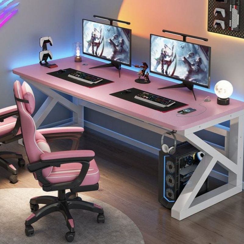 Computer desk, desktop double-person writing desk, simple office desk for bedroom, internet cafe gaming table and chair set, carbon fiber electric Computer desk, desktop double-person writing desk, simple office desk for bedroom, internet cafe gaming table and chair set, carbon fiber electric