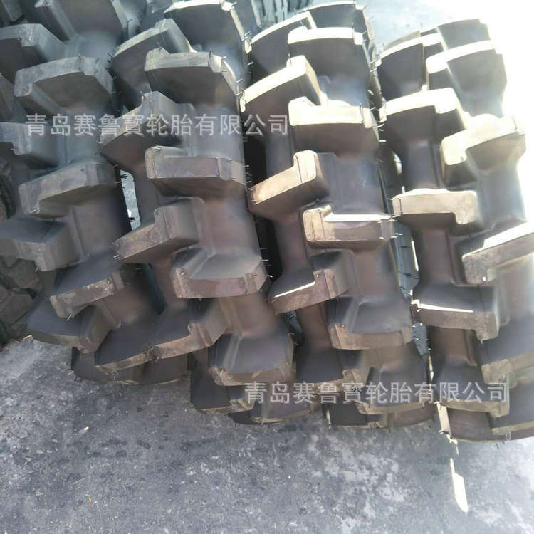 水田高花9.5-20农用拖拉机轮胎人字花纹胎加厚