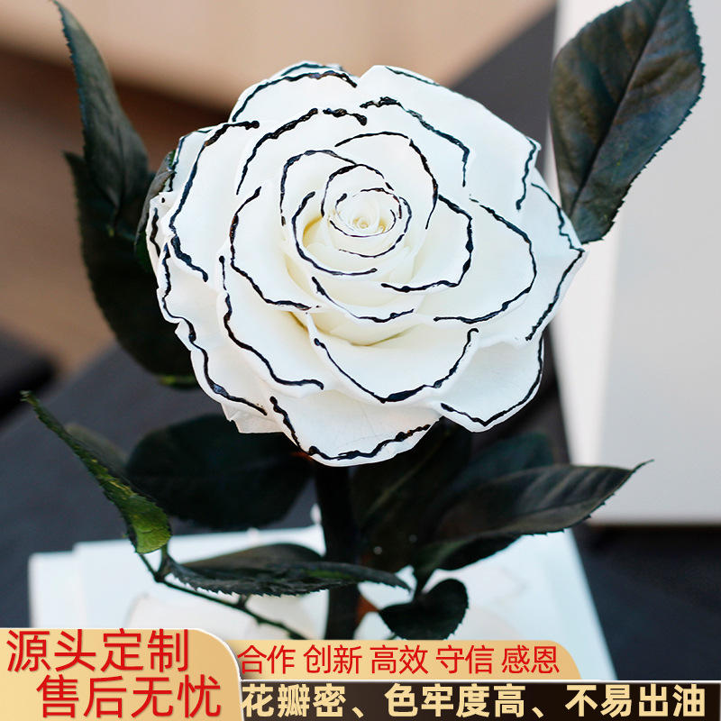 Regalo acrílico del Principito, rosa, Día de San Valentín, regalo de cumpleaños para niña, flor eterna, arte de flor eterna terminado