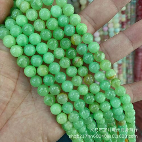 Manufacturer direct sale Optimized Red Persian Jade Round Beads Light Pink Afghan Blue Jade Scatter Beads DIY Jewelry Accessories Wholesale