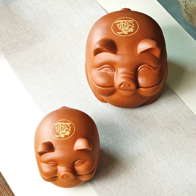 餐具紫砂猪脑花容器火锅店烧烤猪脑容器可爱小猪小吃碗烤脑花碗