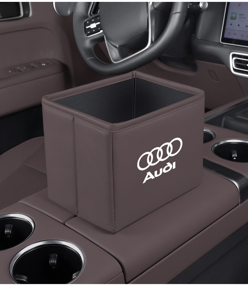 Suitable for Audi A6L/A4L/Q5L/A7/Q3/A3 Car Storage Box Foldable Trash Can Storage Box
