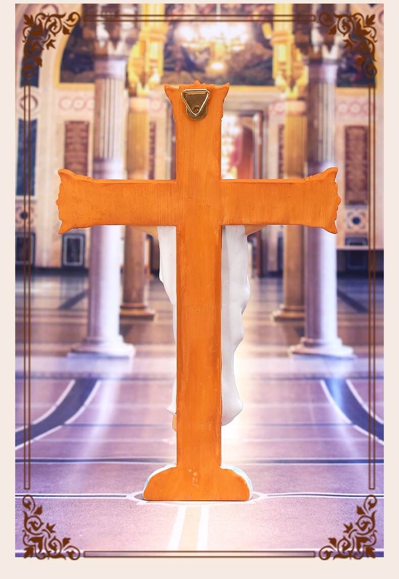 Adornos Religiosos De Pascua Cruz Decoración Interior Regalo Artesanía De Resina display picture 4