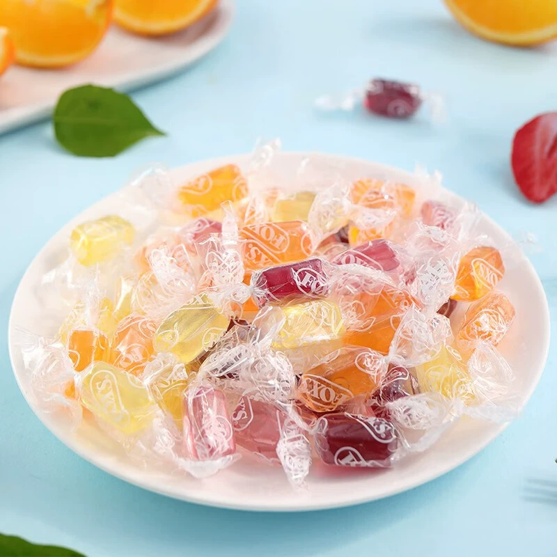 Indonesia imported snack FOXS Huosquid Crystal Sugar Mint Mint Herbal Fruit Hard Sugar Sugar Net Red Snack 90g