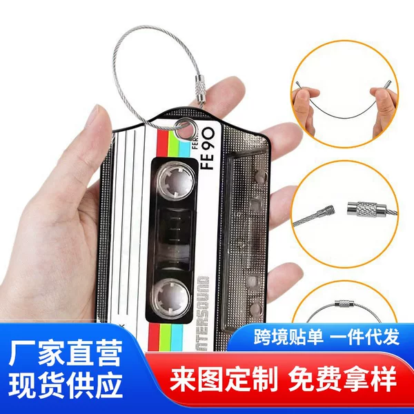 2 Pieces of Pu Leather Luggage Tags with Privacy Shield, Name Tags, Address Cards for Travel and Cruise Luggage