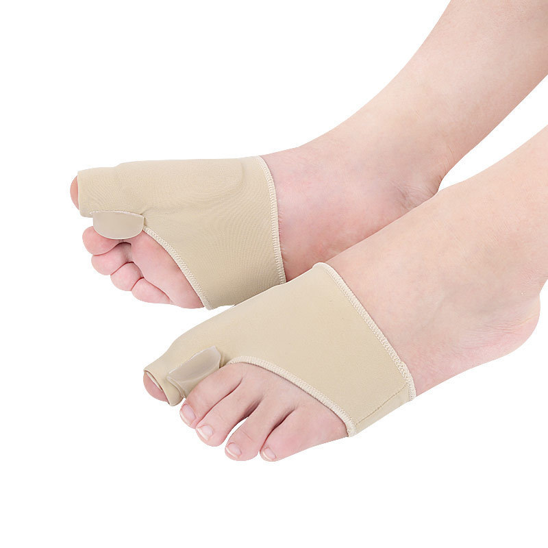 Hallux valgus corrector pulgar ortopédico calcetines completo conjunto grande pie hueso día y noche dedo separador de silicona separador