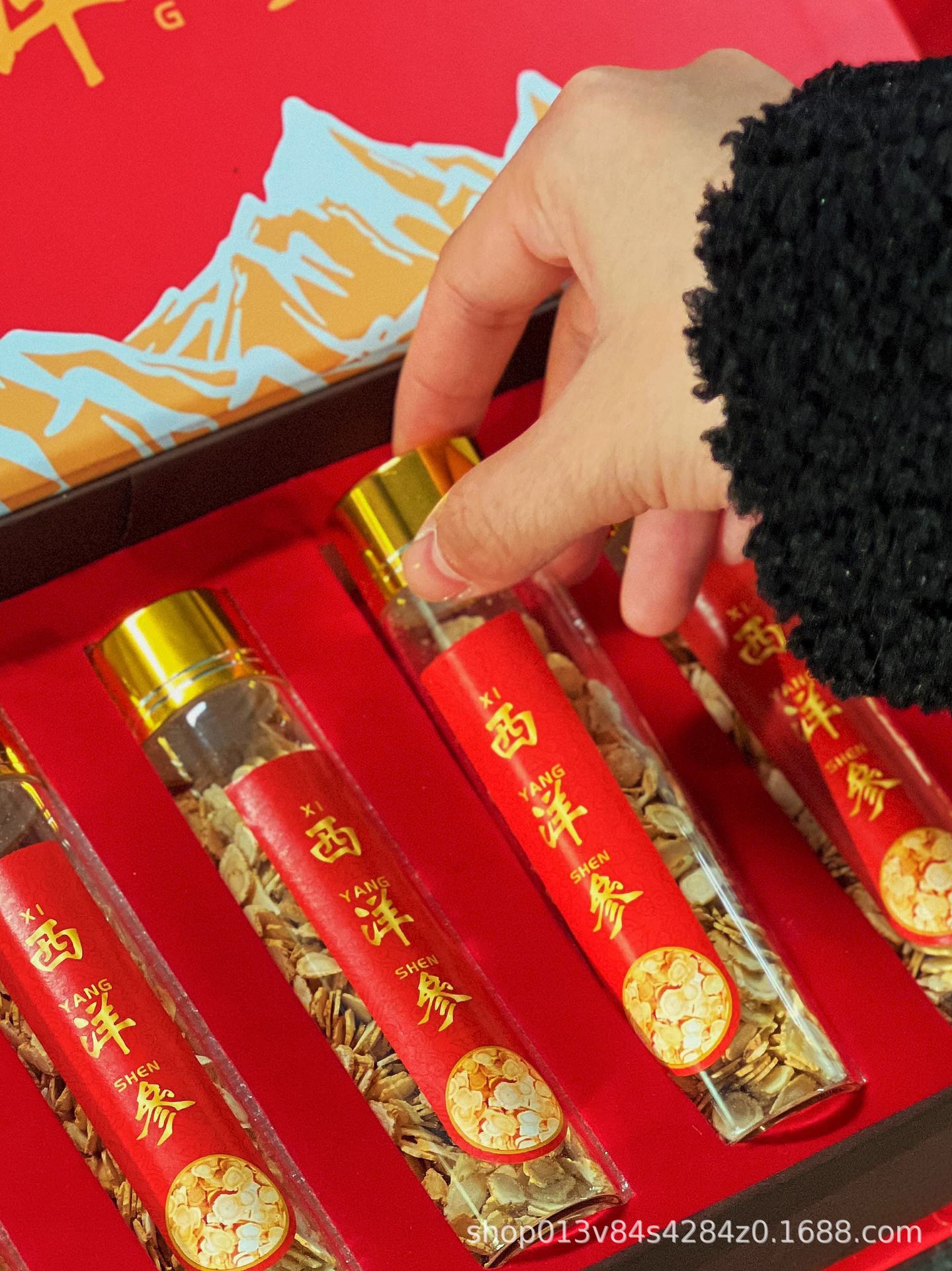 American Ginseng Slices 6mm Large Slices 90g Gift Box Jilin Changbai Mountain New Year Gift for Elders preparation