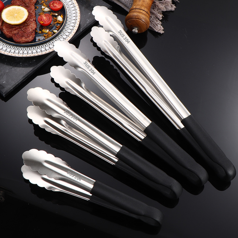 Pinza para Alimentos 304 de Acero Inoxidable Antideslizante y Resistente a Altas Temperaturas image 4