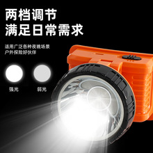 戶外遠射頭燈強光防水長續航兩檔調節戶外垂釣騎行鋰電燈
