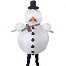 聖誕節兒童成人雪人充氣服雪寶表演晚會搞笑角色扮演人偶衣服道具