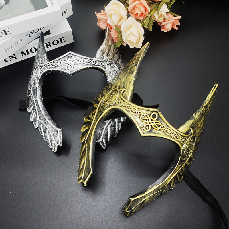 Nuevo dios de la guerra vikingo máscara retro Halloween atmósfera animación espectáculo escenario accesorios juguetes decorativos